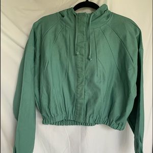 *BRAND NEW WITH TAGS* FOREVER 21 Women's Casual Jacket/LS Green Size L - CUTE!!